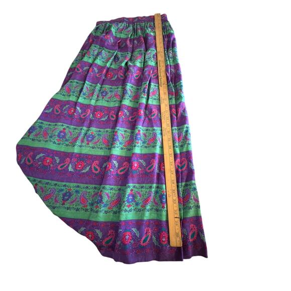 Vintage O by Oscar De la Renta Silk skirt women’s size 8 - Picture 9 of 12